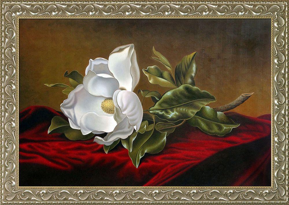 Magnolia Grandiflora, 1895 Pre-Framed - Rococo Silver 24"X36"