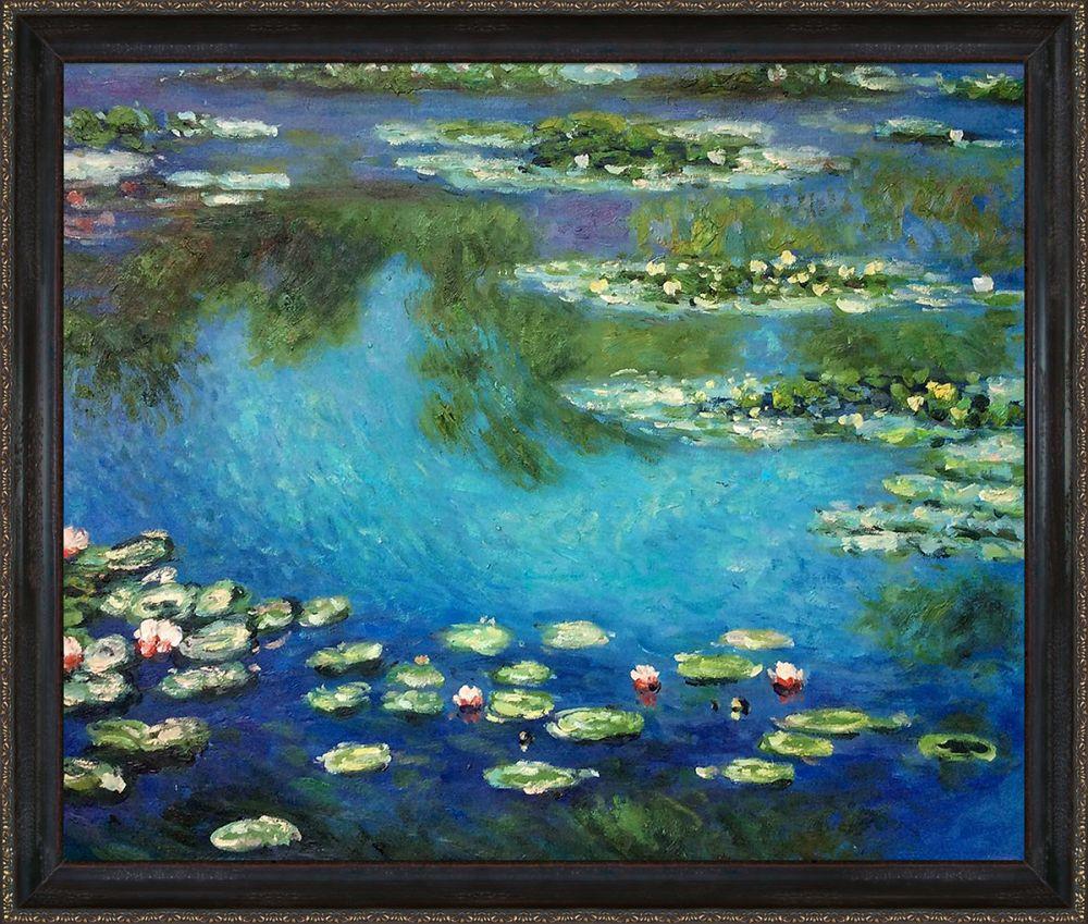 Water Lilies Pre-Framed - La Scala Frame 20"X24"