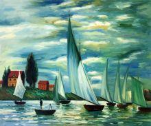 Boat & Sailboat Paintings - Canvas Art & Reproduction Oil Paintings