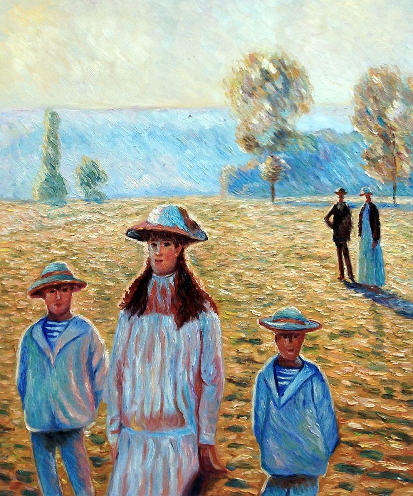 Landscape with Figures, Giverny 1888 (Artist Rendition)
