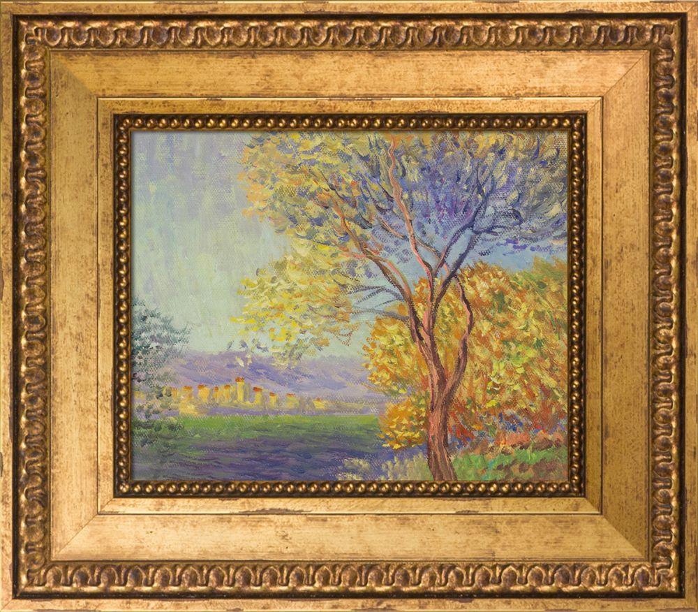 Antibes, View of Salis Pre-Framed - Versailles Gold King Frame 8"X10"