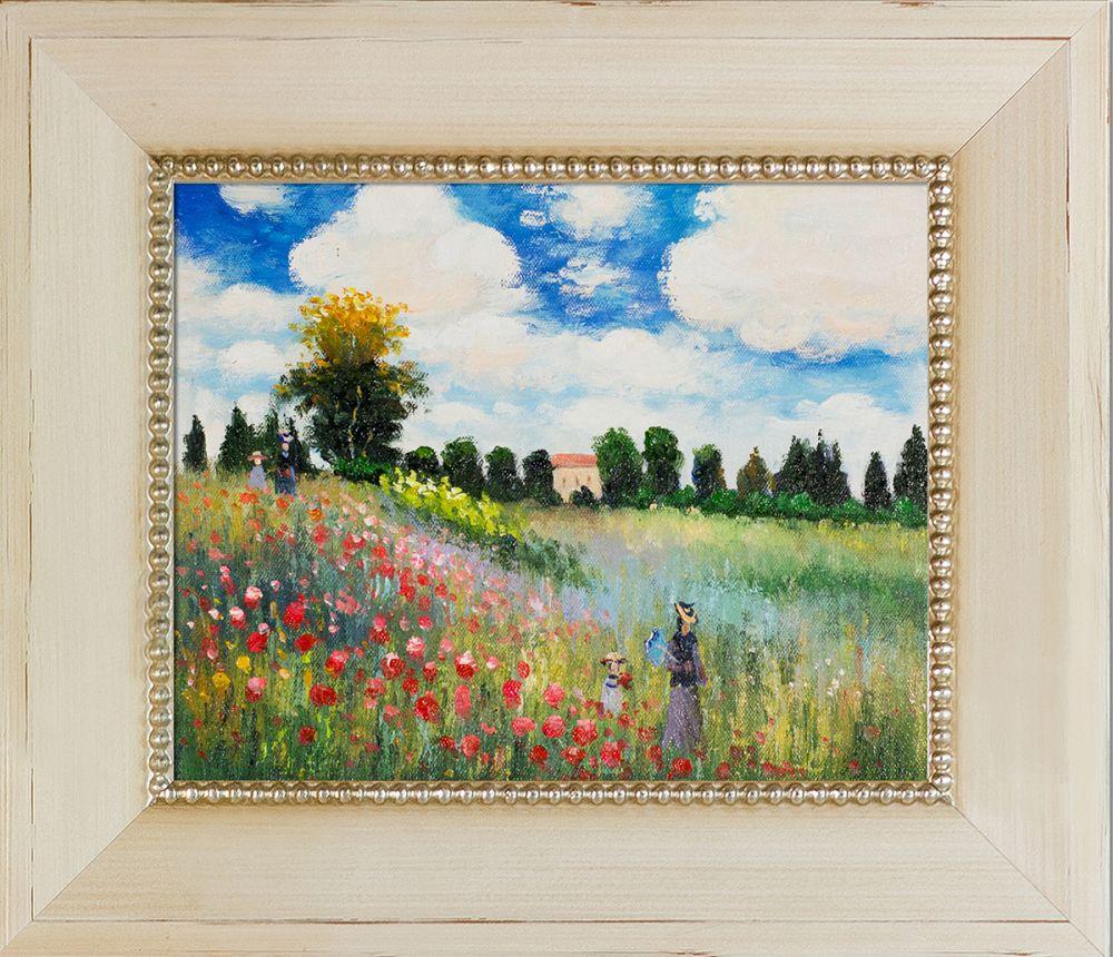 Poppy Field in Argenteuil Pre-Framed - Constantine Frame 8" X 10"