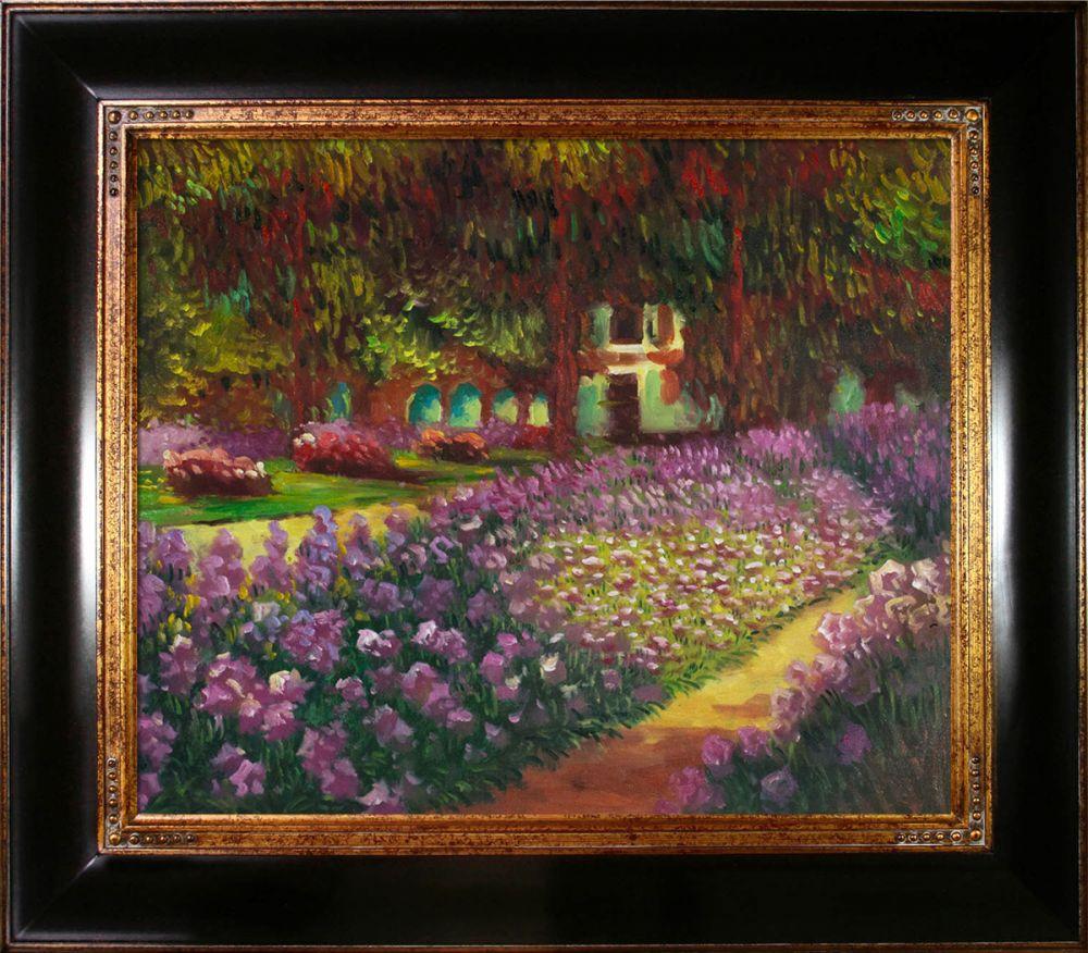 Artist's Garden at Giverny Pre-Framed - Opulent Frame 20"X24"