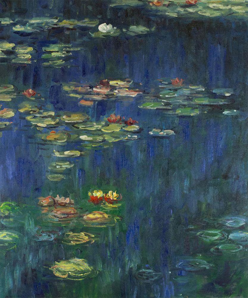 Water Lilies, Green Reflection (left half - detail)