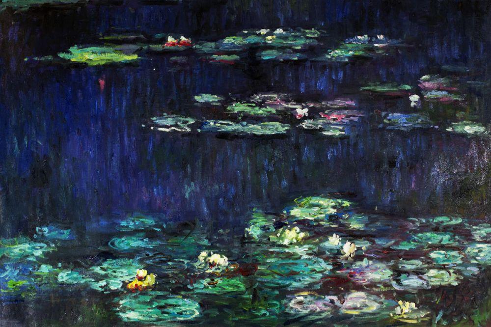 Water Lilies, Green Reflections (right half - detail)