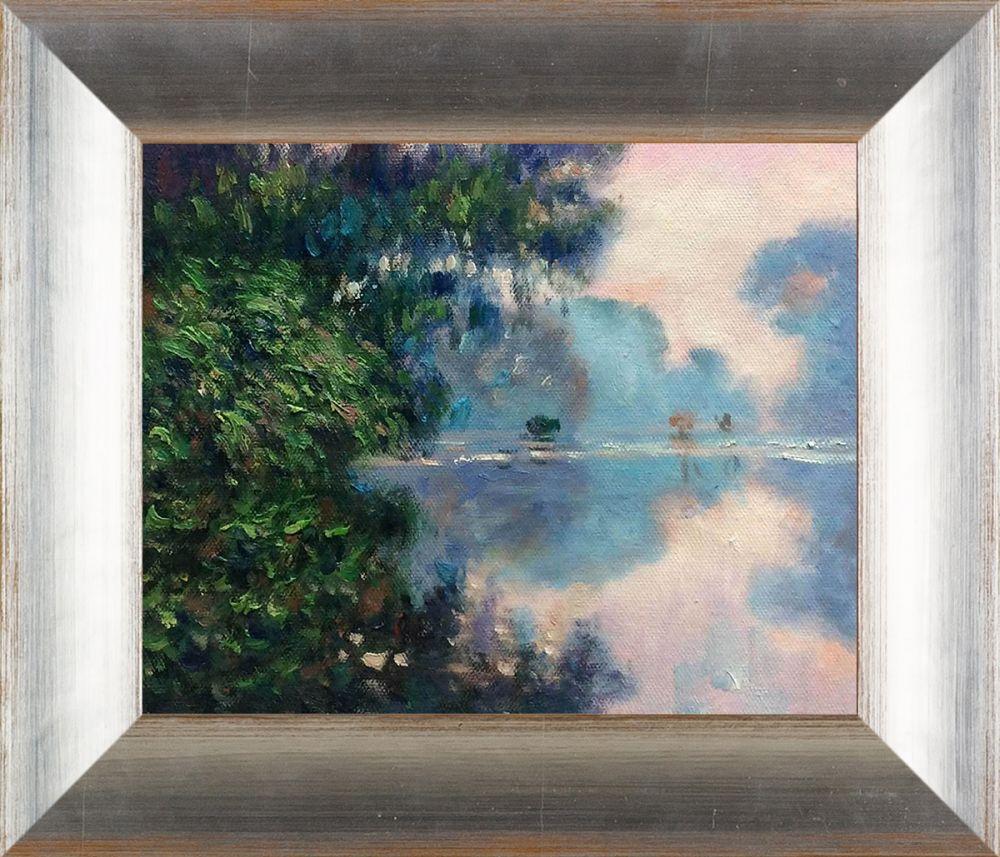 Morning on the Seine Near Giverny Pre-Framed - Spencer Rustic 8" X 10"