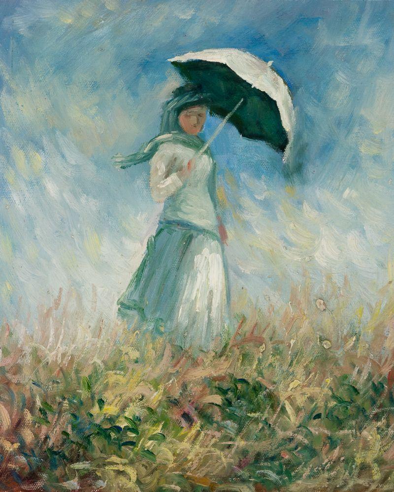 Woman with a Parasol (Facing Right)