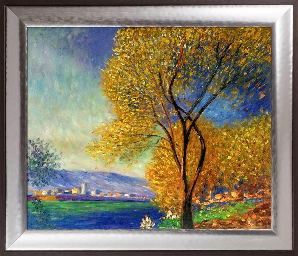 Antibes, View of Salis Pre-Framed - Magnesium Silver Frame 20" X 24"