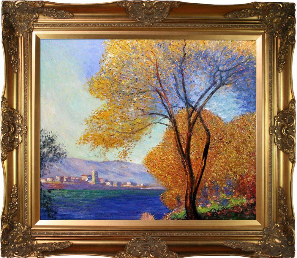 Antibes, View of Salis Pre-Framed - Victorian Gold Frame 20"X24"