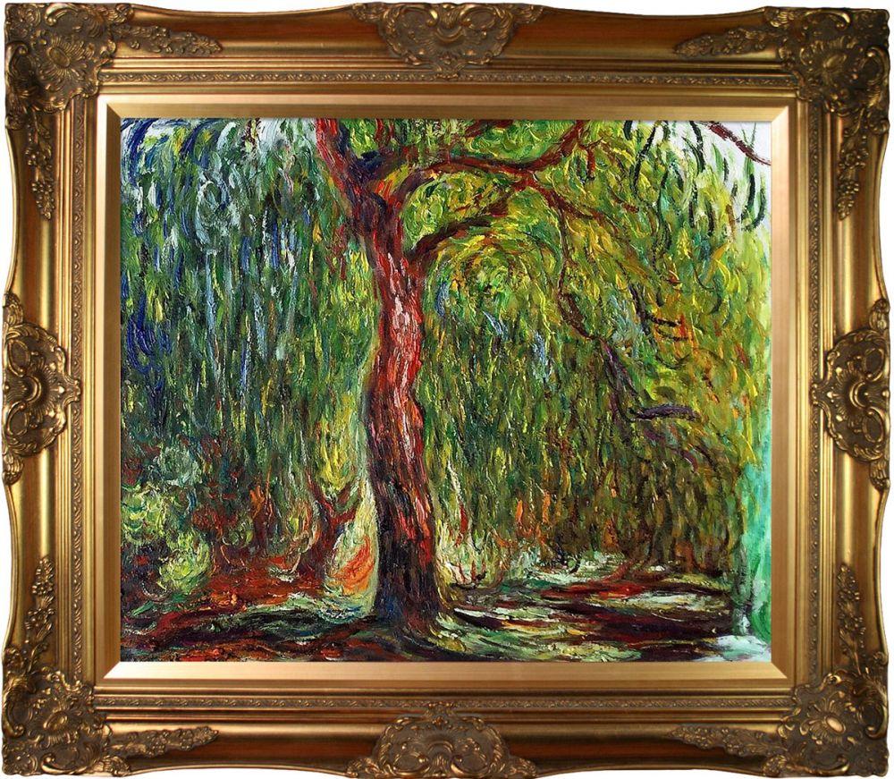 Weeping Willow Pre-Framed - Victorian Gold Frame 20"X24"