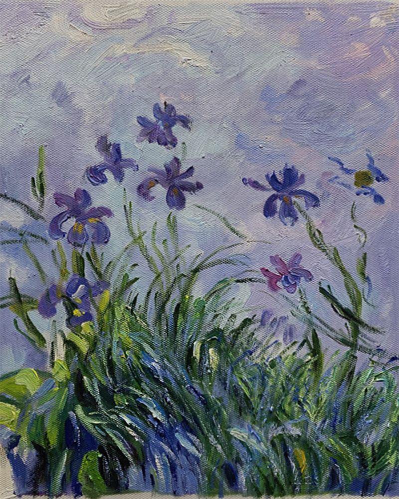 Lilac Irises, 1914-1917