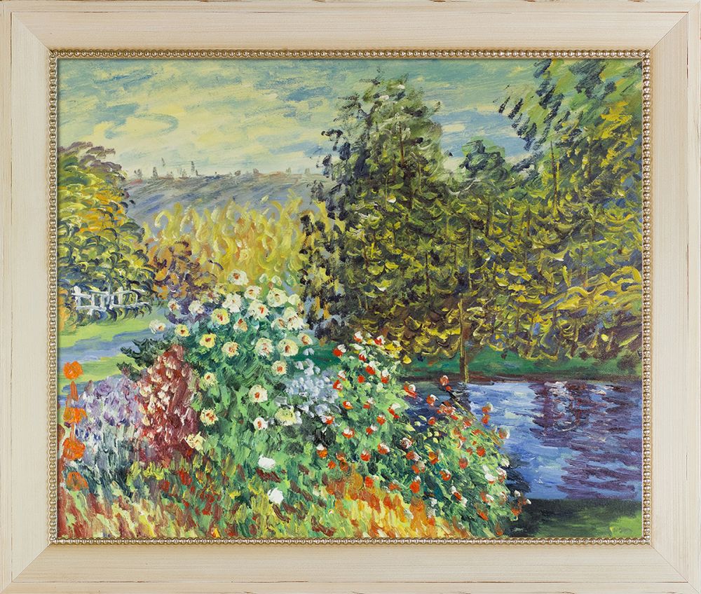 Corner of the Garden at Montgeron Pre-Framed - Constantine Frame 20" X 24"