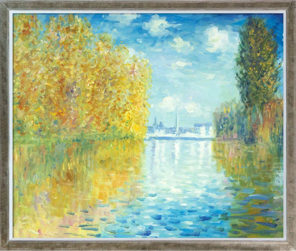 Autumn at Argenteuil Pre-Framed - Champagne Silhouette Frame 20" X 24"