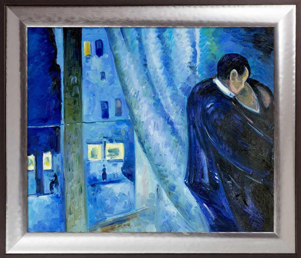 Kiss by the Window, 1892 Pre-Framed - Magnesium Silver Frame 20" X 24"