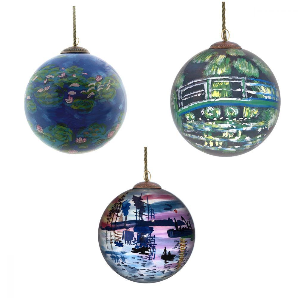 Water Views Glass Ornament Collection (Set of 3)