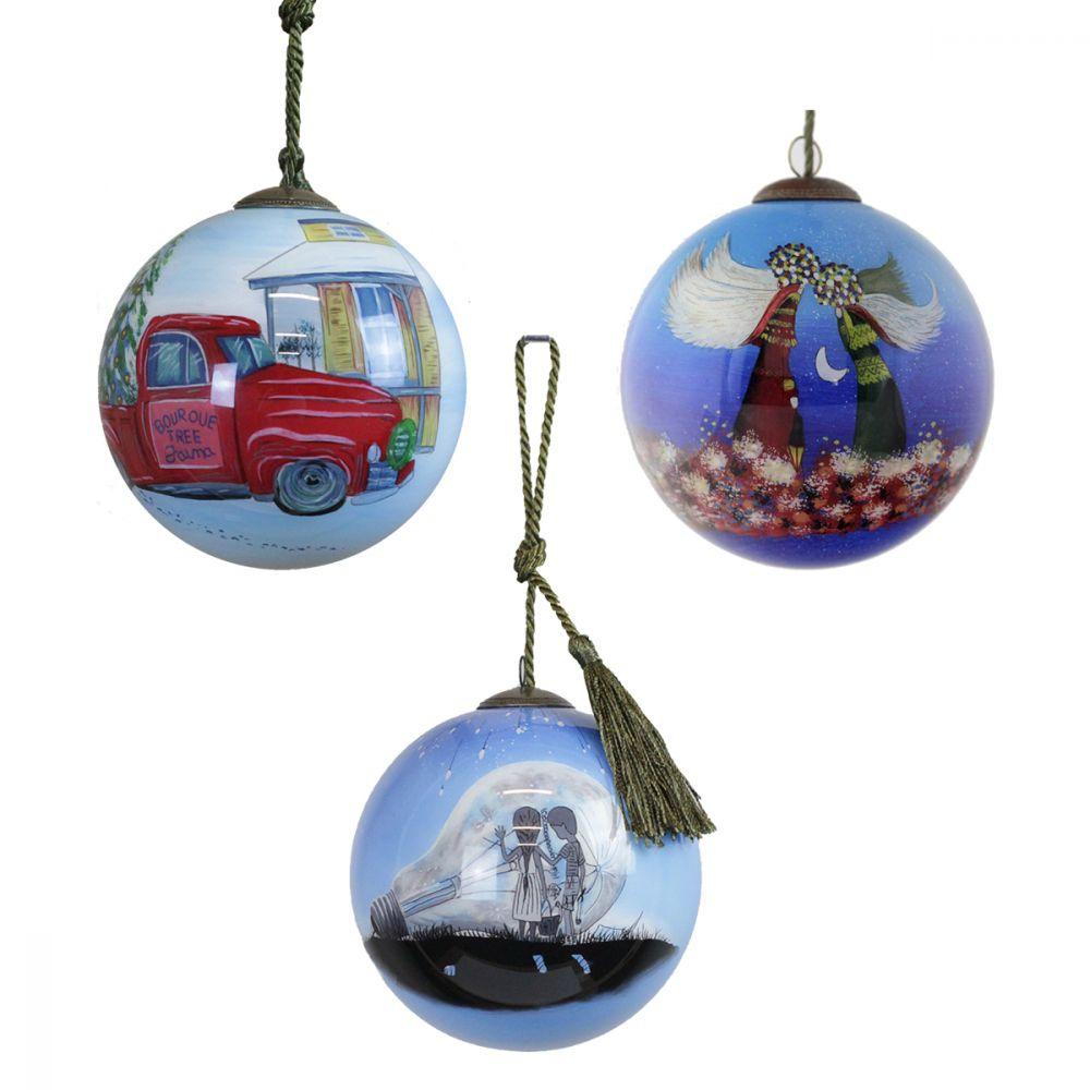 ArtistBe Specialties Glass Ornament Collection (Set of 3)