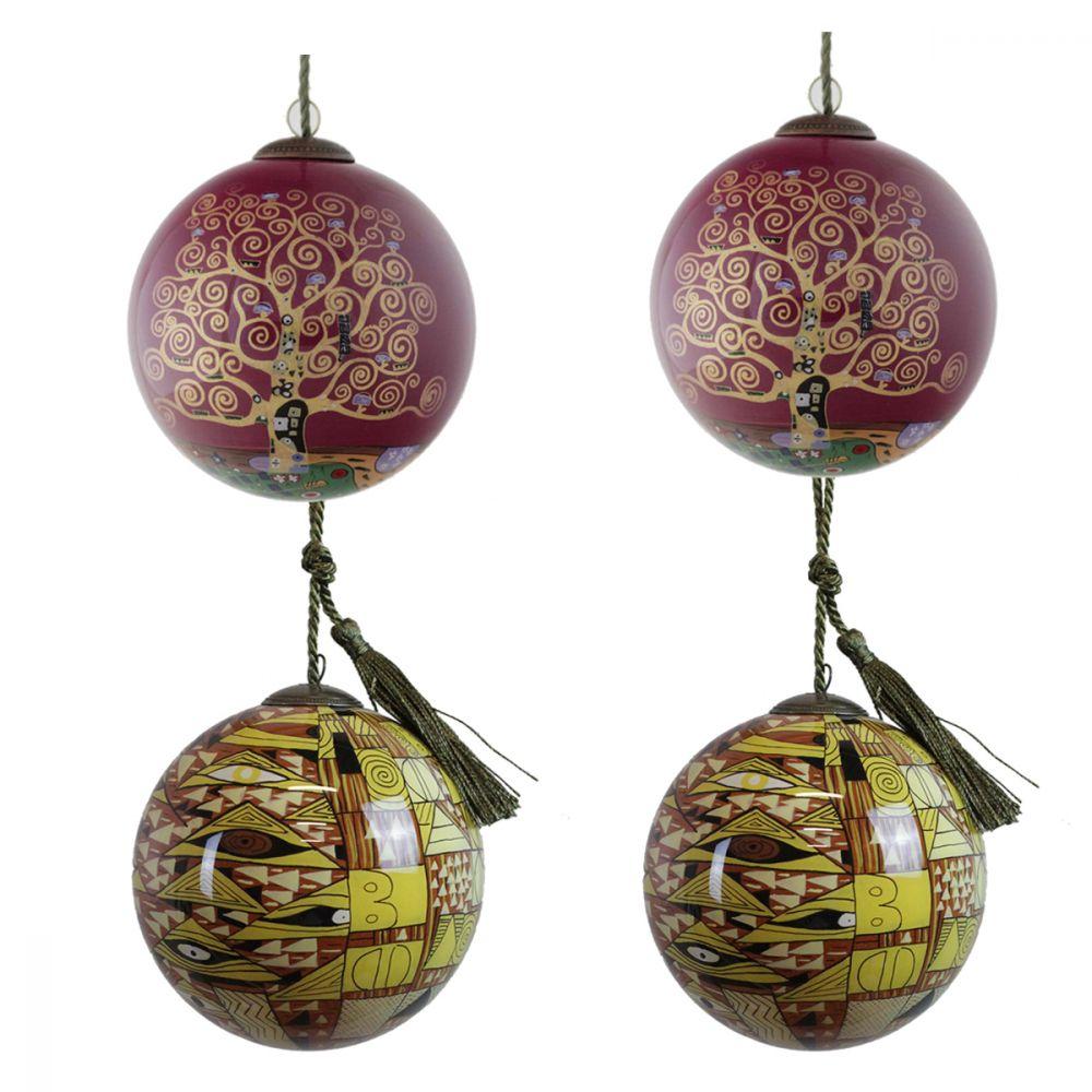 Golden Phase Glass Ornament Collection (Set of 4)