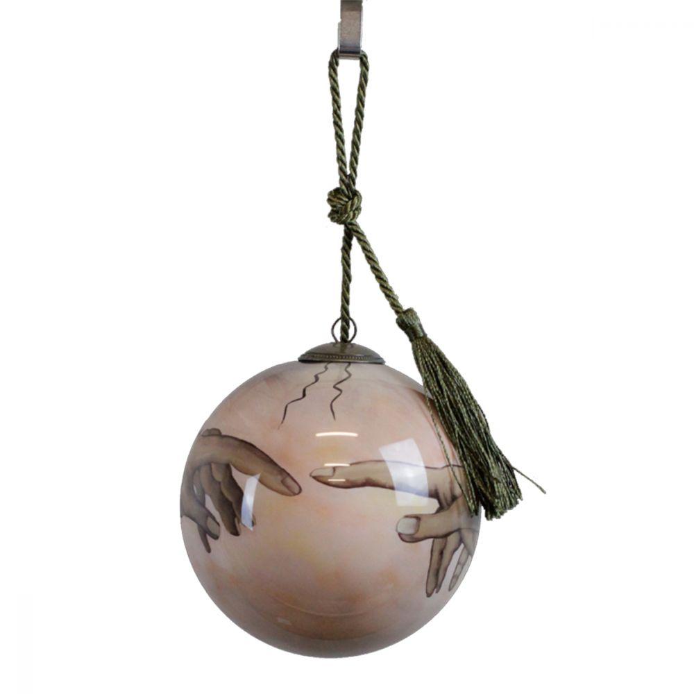 Creation of Adam Hand Painted Glass Ornament