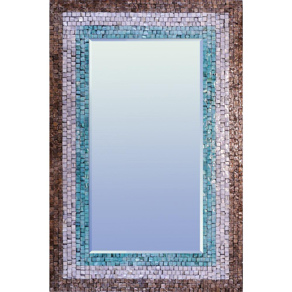 Southwestern Mother of Pearl Large Rectangle Mirror