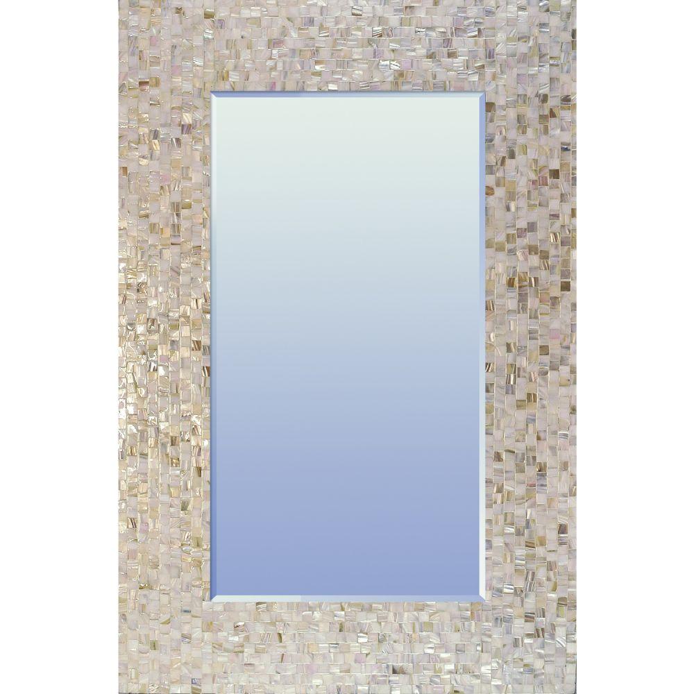 Bianca Moderno Mother of Pearl Large Rectangle Mirror