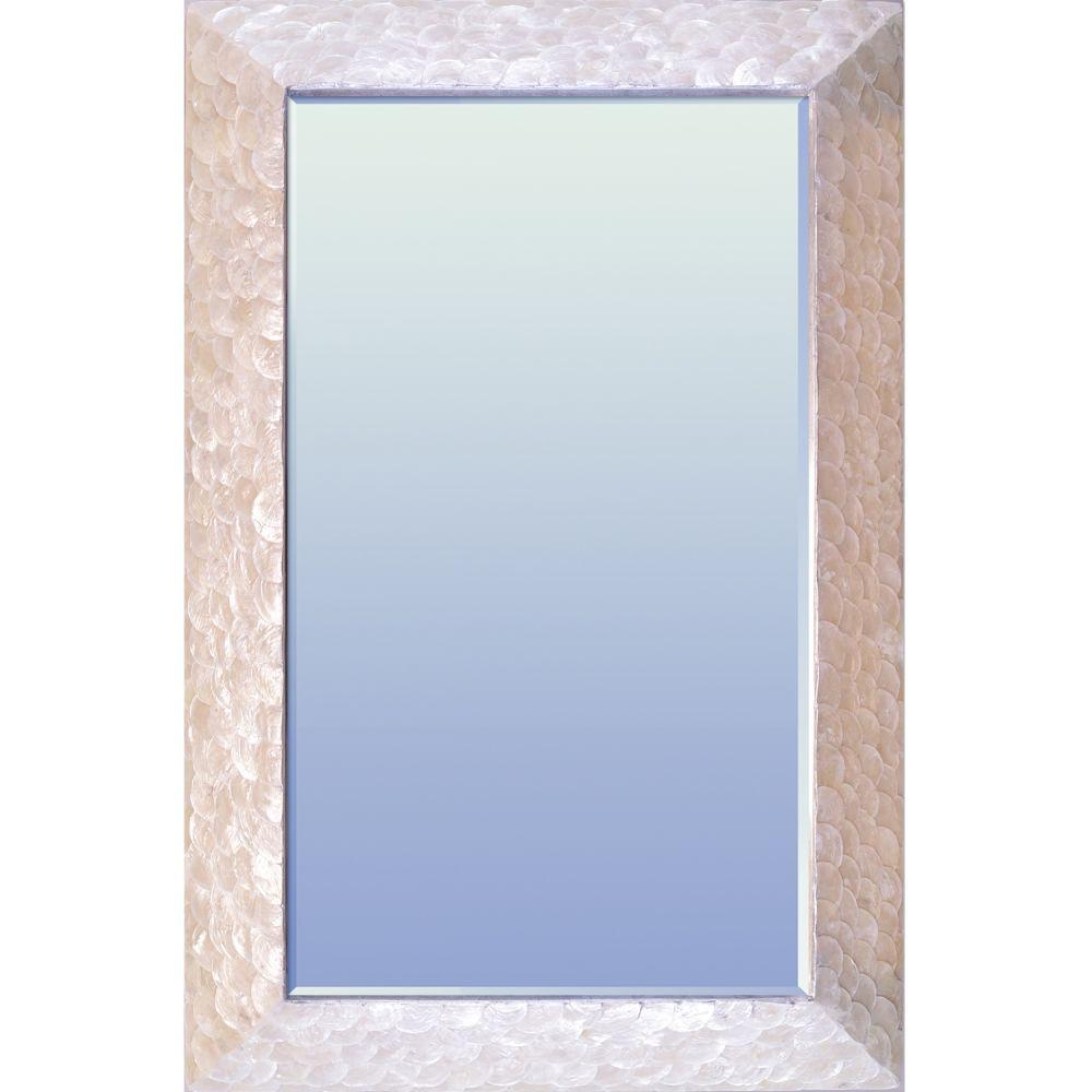 Seaside Mother of Pearl Large Rectangle Mirror