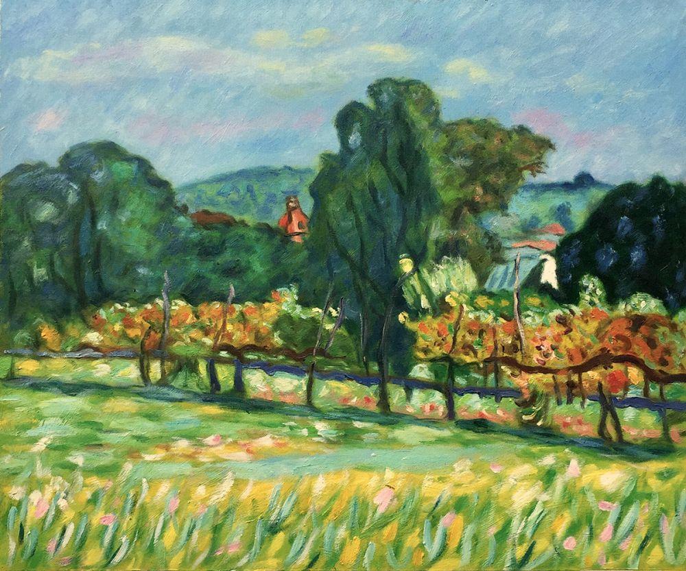 Landscape with Red Steeple