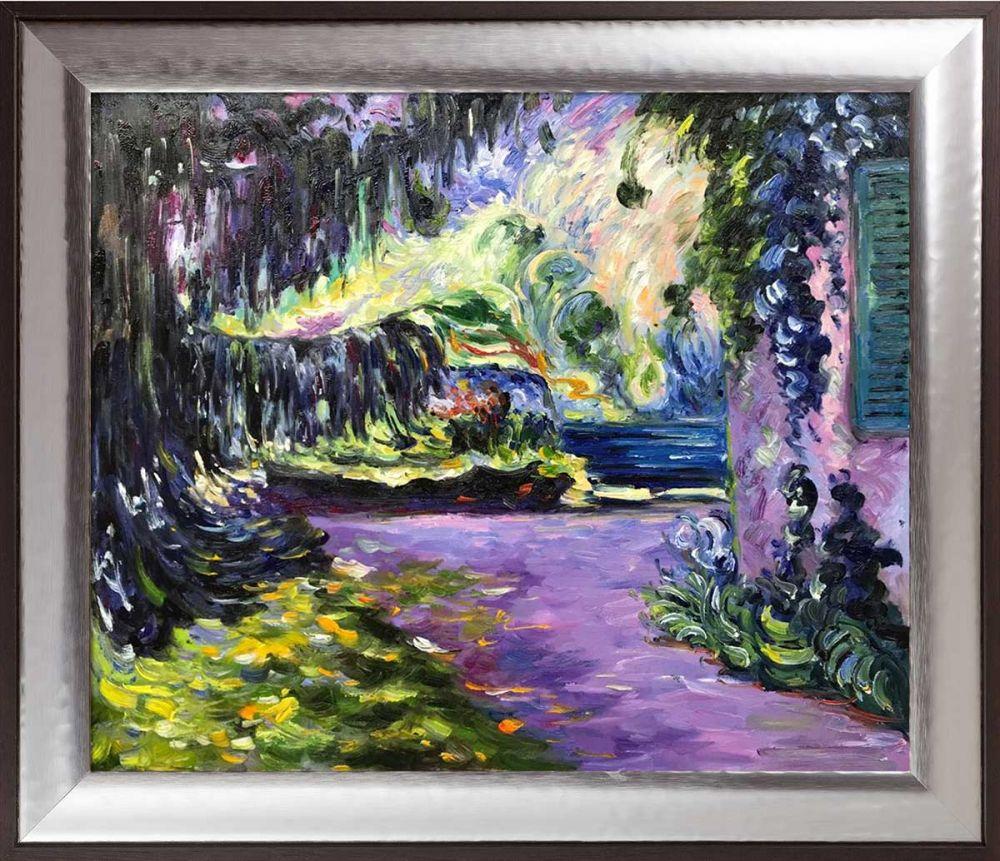 The Garden in the Shade Preframed - Magnesium Silver Frame 20" X 24"