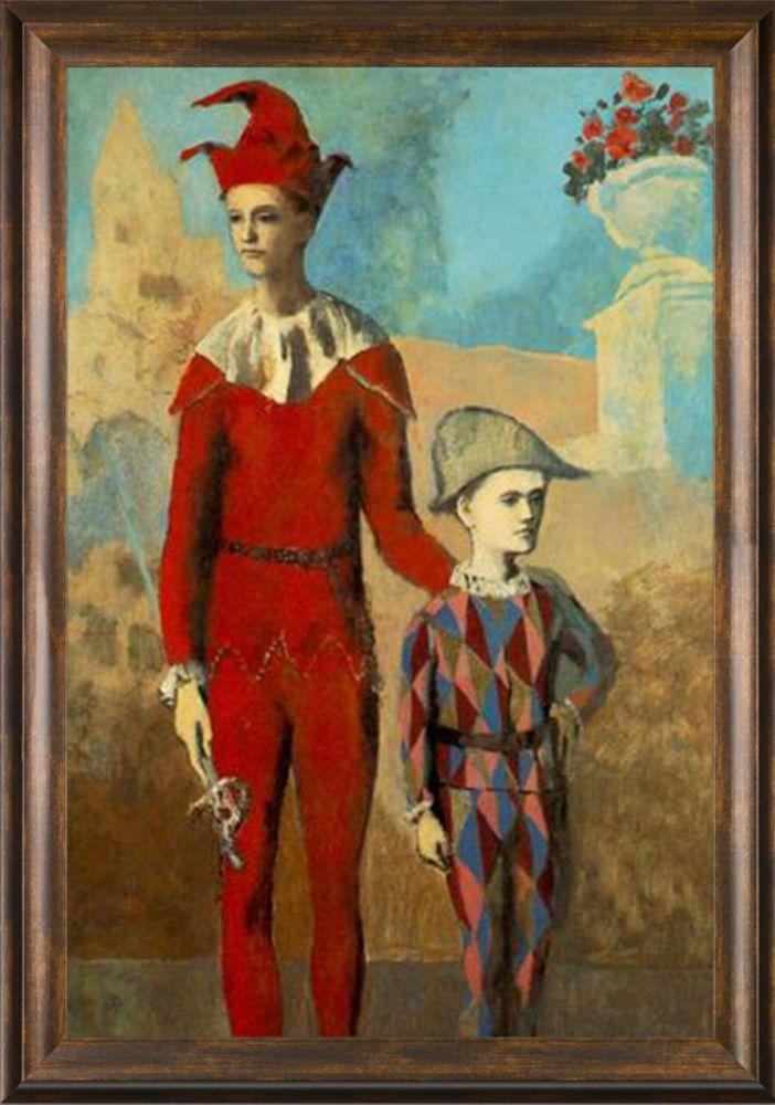 Acrobat and young harlequin - Modena Vintage 24" X 36"