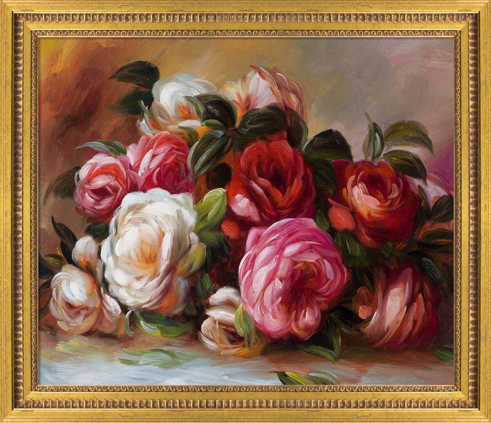 Discarded Roses Pre-Framed - Versailles Gold Queen Frame 20" X 24"