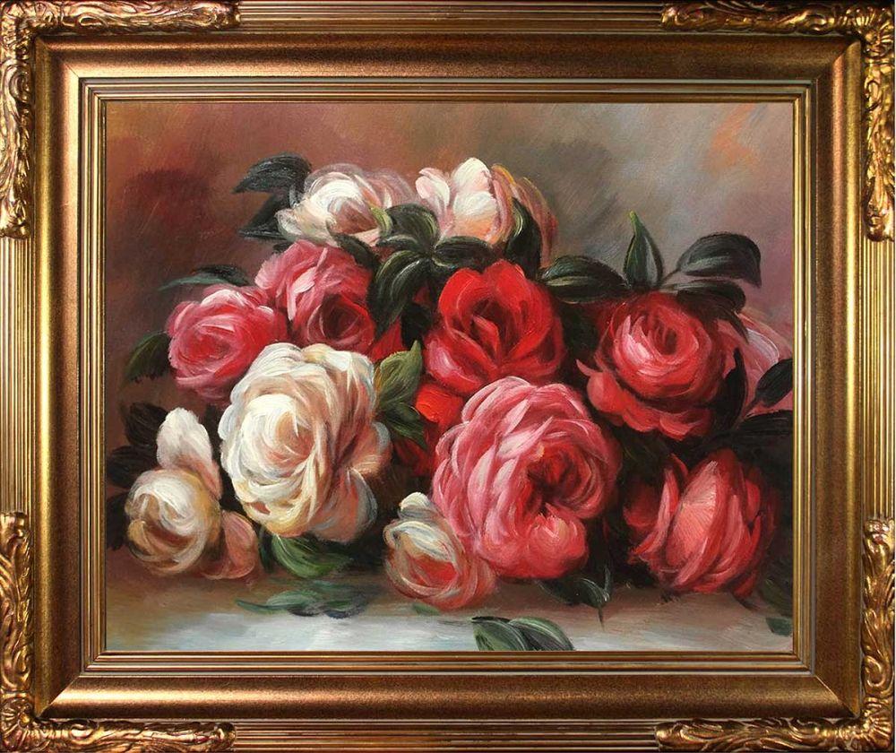 Discarded Roses Pre-Framed - Florentine Gold Frame 16"X20"