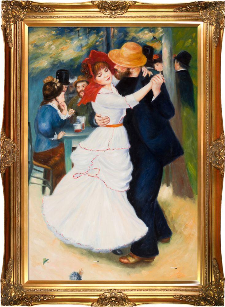Dance at Bougival Pre-Framed - Victorian Gold Frame 24"X36"