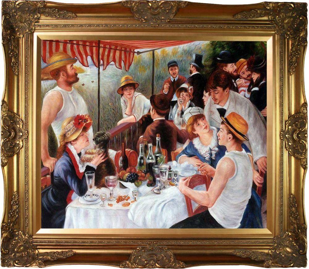 Luncheon of the Boating Party Pre-Framed - Victorian Gold Frame 20"X24"