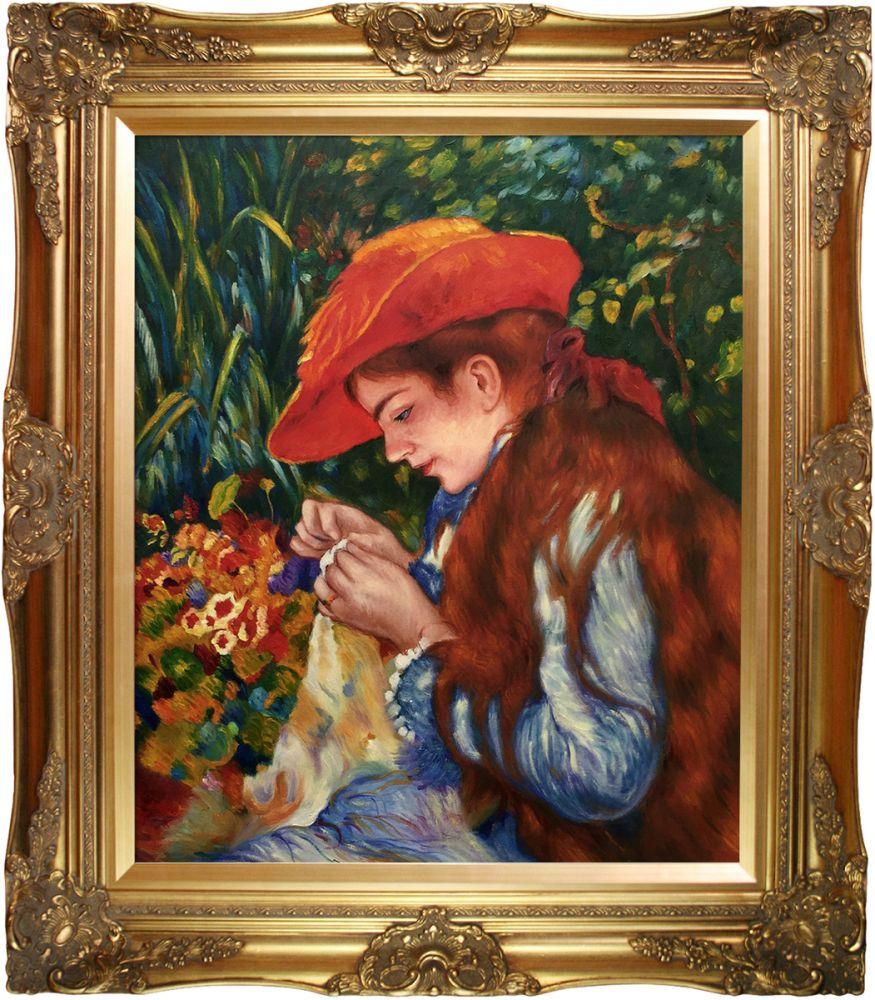 Marie-Therese Durand-Ruel Sewing Pre-Framed - Victorian Gold Frame 20"X24"