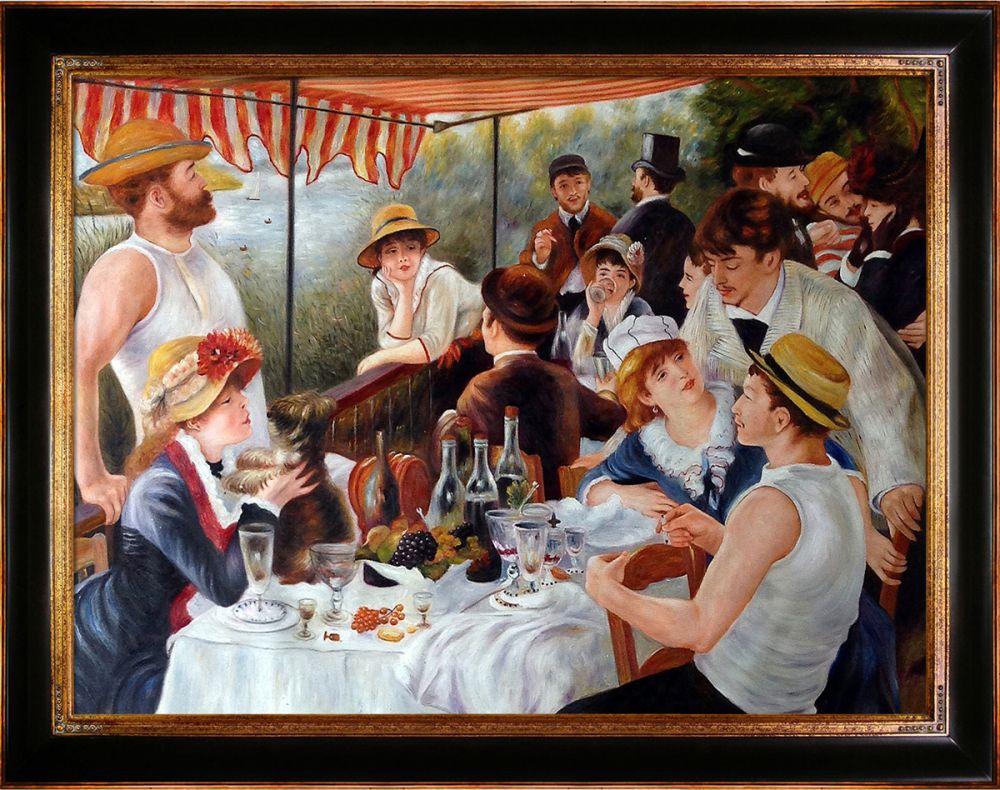 Luncheon of the Boating Party Pre-Framed - Opulent Frame 30"X40"