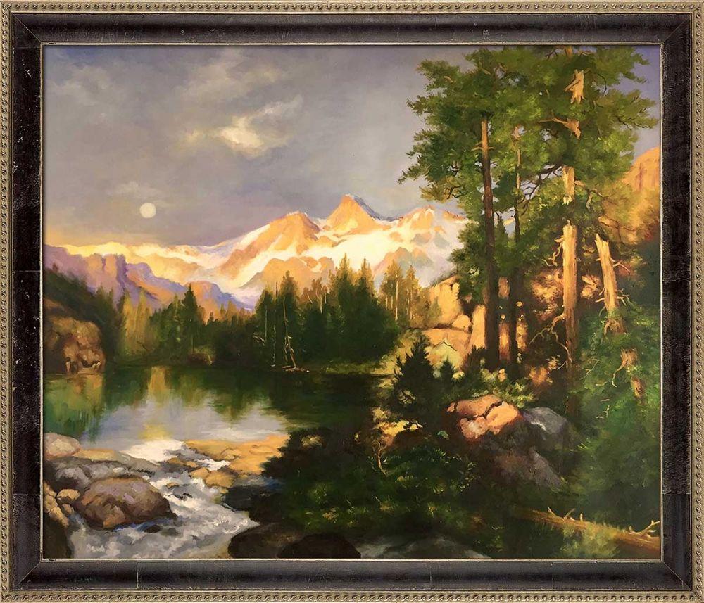 The Three Tetons Pre-Framed - Hermitage Cabernet Scooped Frame 20X24