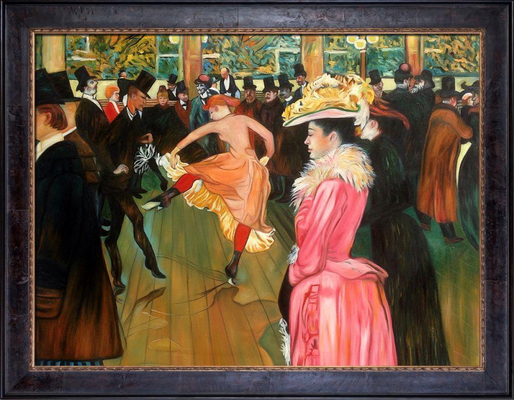 At the Moulin Rouge, The Dance Pre-Framed - Sambrosa Distressed Espresso 20