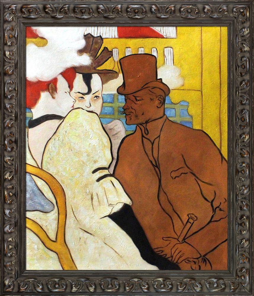 The Englishman at the Moulin Rouge Pre-Framed - Brimfield Weathered Black Frame 20" X 24"