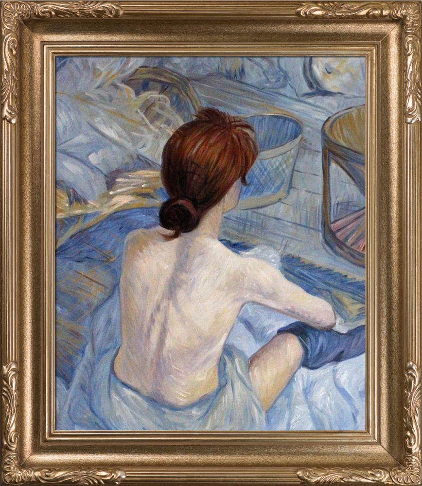 Woman at Her Toil Preframed - Florentine Dark Champagne Frame 20"X24"