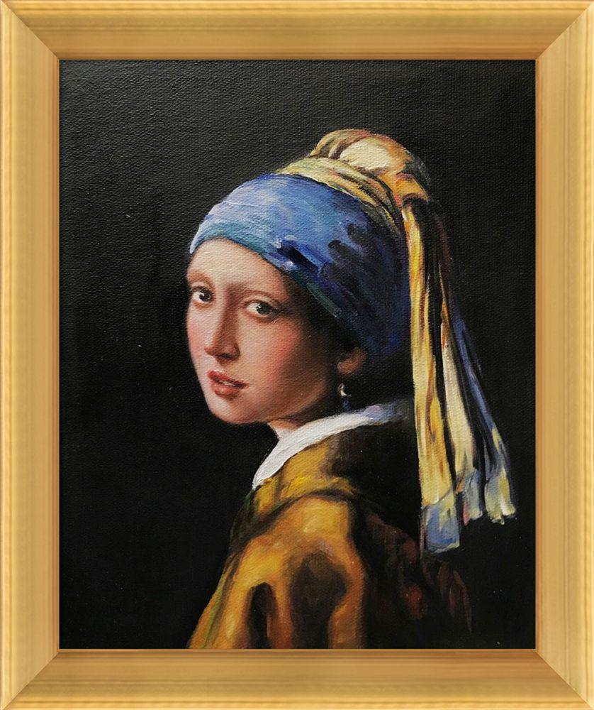 Girl with a Pearl Earring Pre-Framed - Piccino Luminoso Frame 8" X 10"