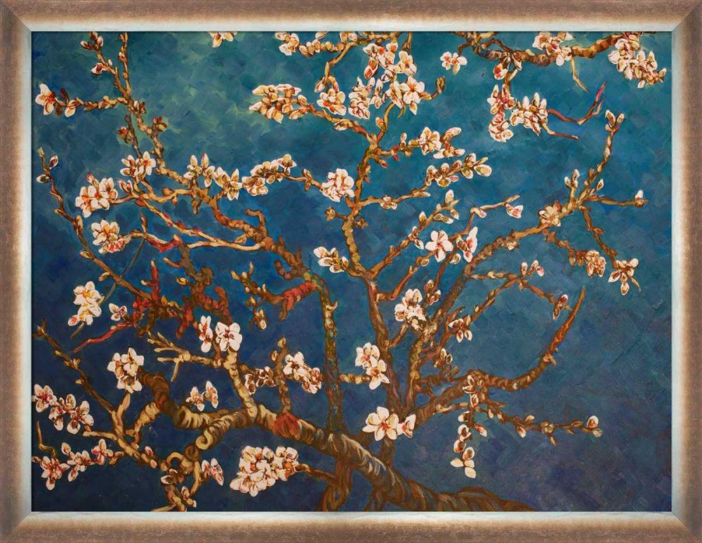 Branches of an Almond Tree in Blossom Pre-Framed - Spoleto Bronze 30" X 40"