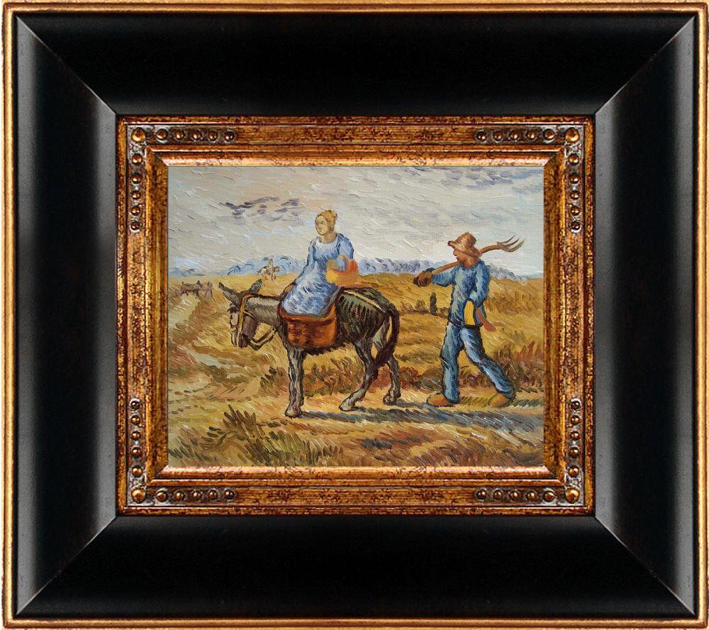 Peasant Couple Going To Work Pre-Framed - Opulent Frame 8"X10"