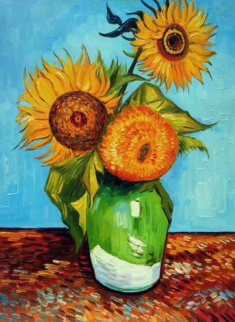 Van Gogh - Sunflowers, First Version - Reproduction