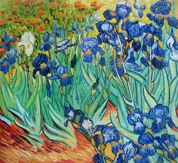 Vincent Van Gogh, Irises - Hand Painted Oil Painting on Canvas