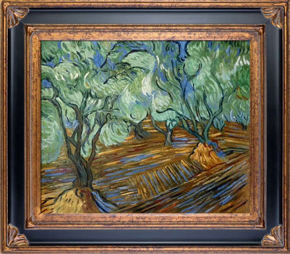 Olive Tree Pre-Framed - Corinthian Gold Frame 20"X24"