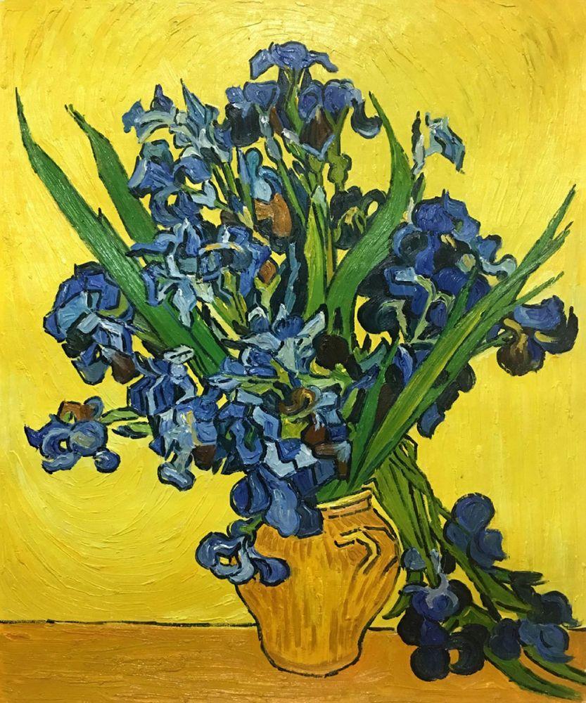 Irises in a Vase