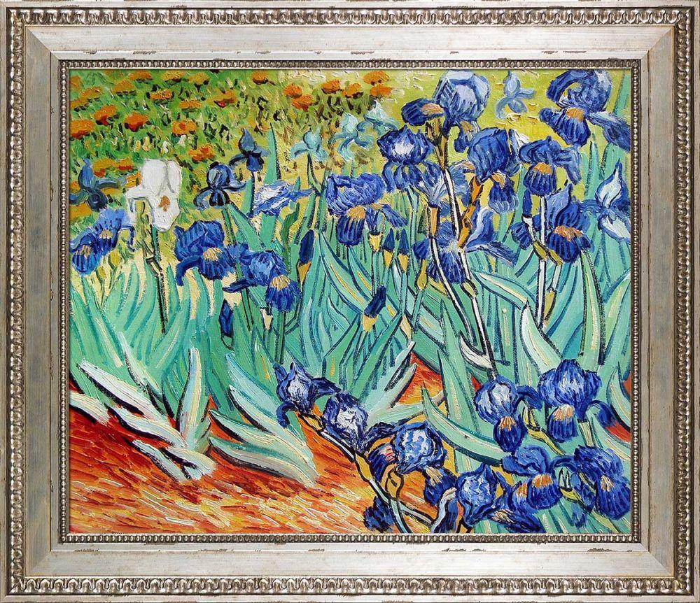 Irises Pre-Framed - Versailles Silver King Frame 20" X 24"