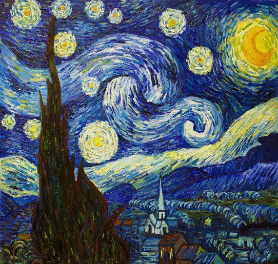 Van Gogh Starry Night Replica Painting - overstockArt