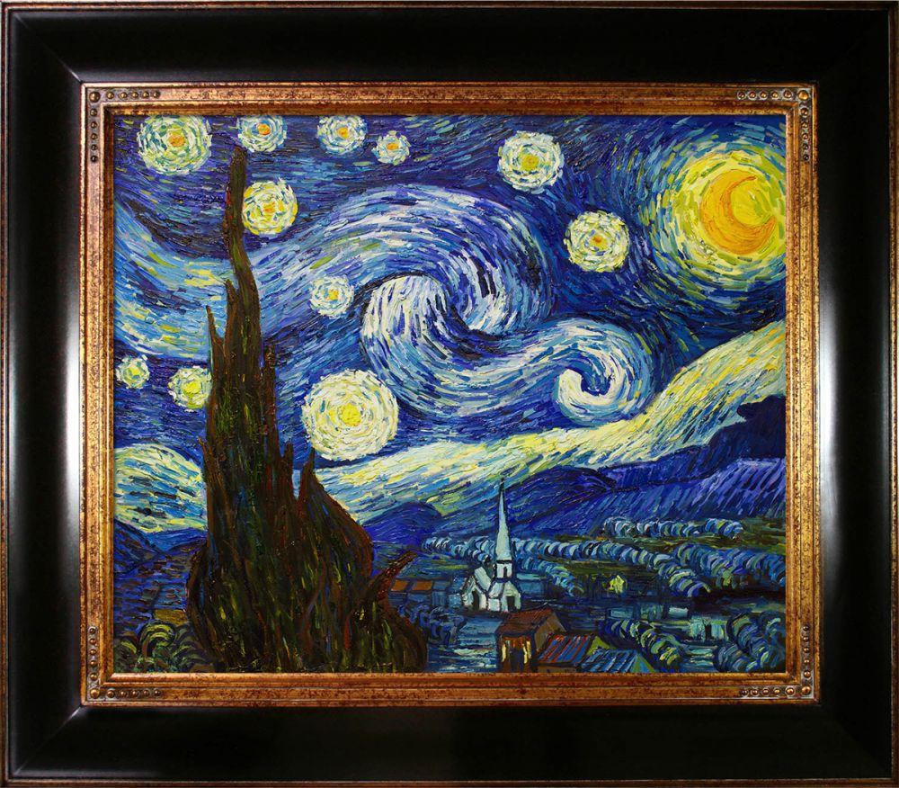 Starry Night Pre-Framed - Opulent Frame 20"X24"