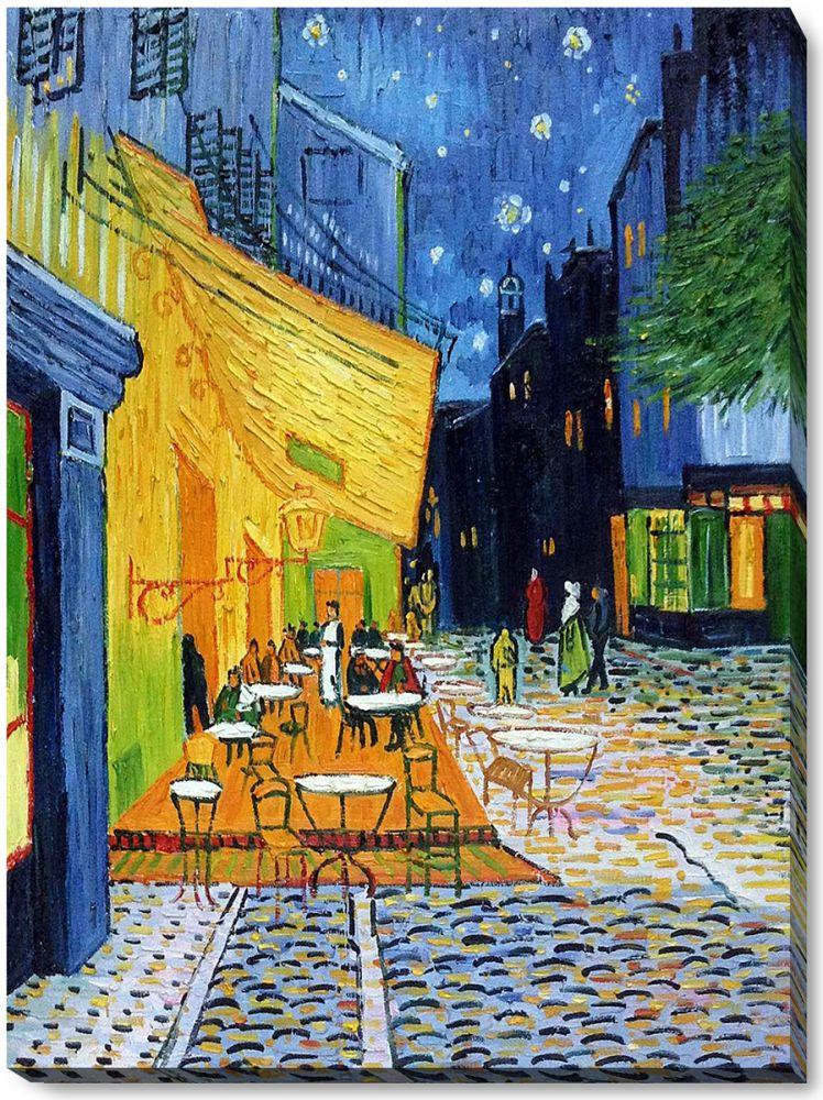 Cafe Terrace at Night Pre-Framed - Gallery Wrap 30"X40"