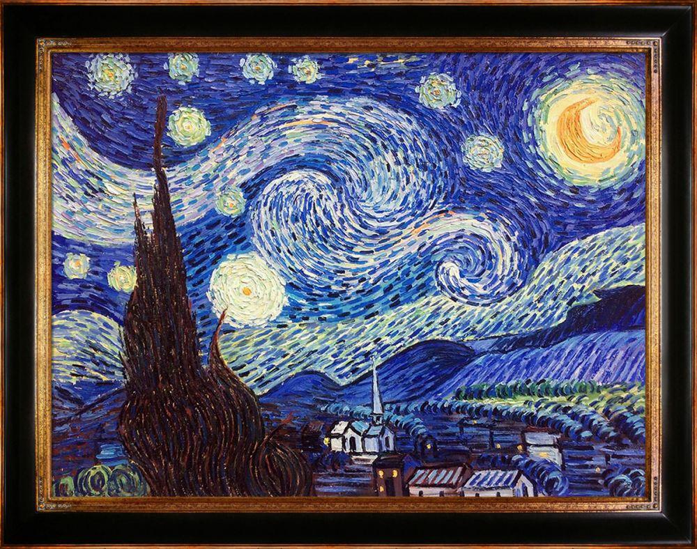 Starry Night Pre-Framed - Opulent Frame 30"X40"